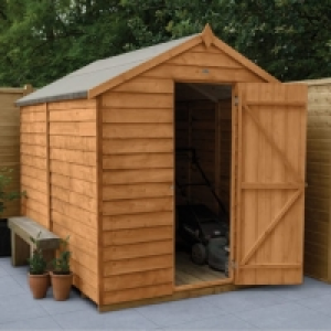 Forest Garden 8 x 6ft Windowless Overlap Apex Dip Treated Sh