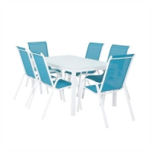 Yes Malindi 6 Seater Dining Set - Blue