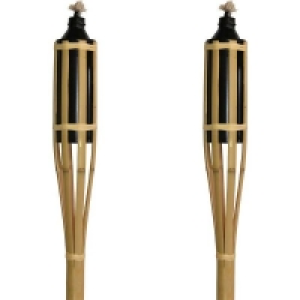 Bamboo & Metal Bamboo Garden Torch - 150cm