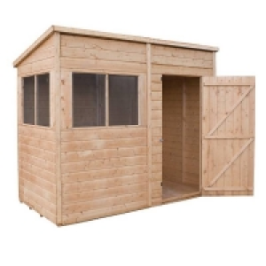 Not Included Mercia 8ft x 4ft Premium Shiplap Modular Pent Shed - Includi