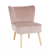 Homebase Self Assembly Required The Occasional Chair - Dark Blush