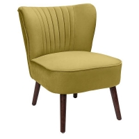 Homebase Self Assembly Required The Occasional Chair - Moss Green