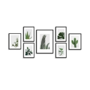 Mdf Set of Gallery Frames 7pcs Black