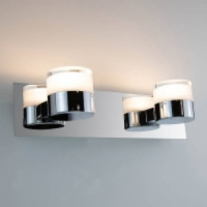 Metal Luna 2 x 6w Bathroom Wall Light