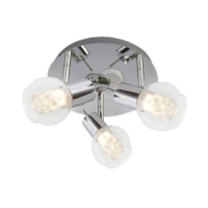 Glass, Metal, Acrylic Tristan Glass Beaded Insert 3 Plate Spotlight
