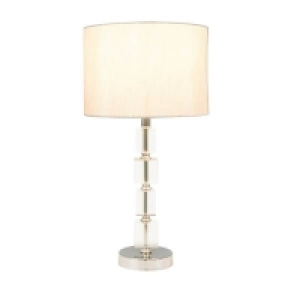 500mm Esme Glass Table Lamp - Chrome