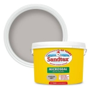 Water Based Sandtex® Ultra Smooth Masonry Paint Plymouth Grey - 10L
