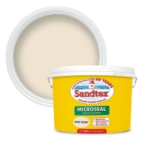 Homebase Water Based Sandtex® Ultra Smooth Masonry Paint Ivory Stone - 10L