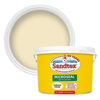 Homebase Water Based Sandtex® Ultra Smooth Masonry Paint Cornish Cream - 10L
