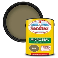 Homebase Water Based Sandtex® Ultra Smooth Masonry Paint Olive - 5L