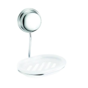 Chrome Plated Mild Steel Croydex Stick N Lock Soap Dish and Holder