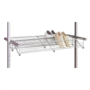 Homebase Steel Aura Wardrobe Storage Steel Shoe Rack