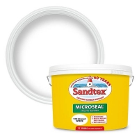 Homebase Water Based Sandtex® Ultra Smooth Masonry Paint Pure Brilliant White - 1