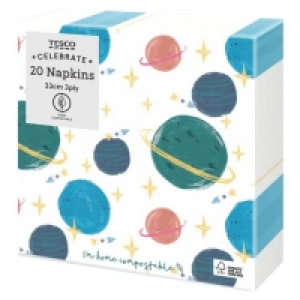 Tesco Space Napkin 20 Pack £1.25