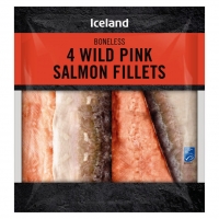 Iceland  Iceland 4 Wild Pink Salmon Fillets 480g
