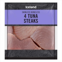 Iceland  Iceland Skinless Boneless 4 Tuna Steaks 400g
