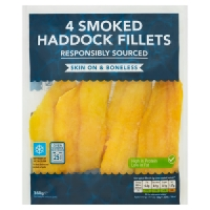 Iceland  4 Smoked Haddock Fillets 360g