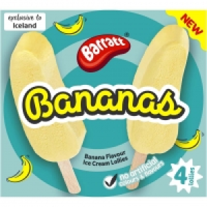 Iceland  Barratt® Foam Bananas Ice Lollies 4 x 160g