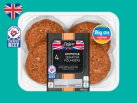 Lidl  Deluxe 4 British Beef Chipotle Quarter Pounders