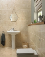 Wickes  Wickes Amalfi Mocca Beige Ceramic Wall & Floor Tile - 360 x 