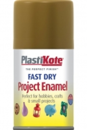 Wickes  Plastikote Fast Dry Enamel Aerosol Spray - Nut Brown 100ml