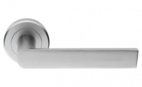 Serozzetta Edge Lever on Concealed Fix Round Rose Door Handl