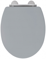 Wickes  Croydex Lugano Flexi Fix Grey Toilet Seat