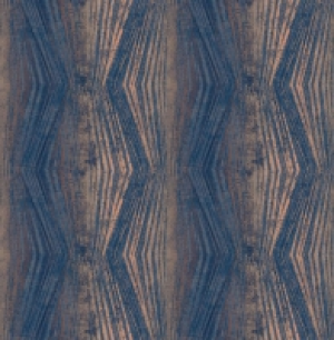 Boutique Vermeil Stripe Blue Decorative Wallpaper - 10m