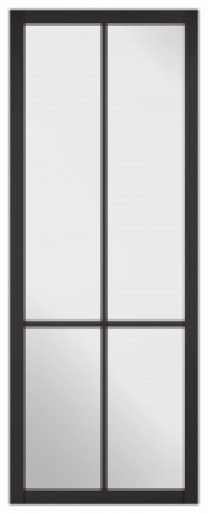 LPD Internal Liberty 4 Lite Primed Black Solid Core Door - 6