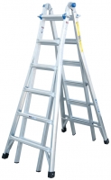 Wickes  Werner Telescopic 4 x 6 Aluminium Combination Ladder