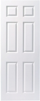 Wickes  Wickes Lincoln White Smoooth Moulded 6 Panel FD30 Internal F