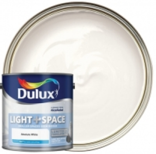 Dulux Light + Space Matt Emulsion Paint Absolute White - 2.5 £24.00