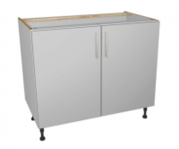 Wickes  Wickes Orlando Grey Gloss Slab Base Unit - 1000mm