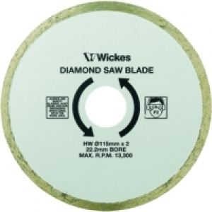 Wickes Tile Saw Diamond Cutting Blade - 110mm