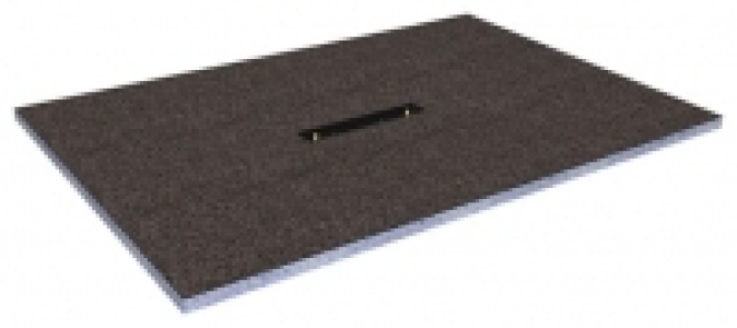 Wickes Linear 30mm Wetroom Shower Tray with Centre Drain Lev