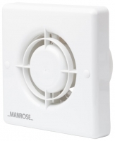 Wickes  Manrose Bathroom Fan with Timer - White 100mm