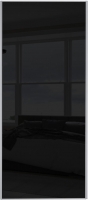 Wickes  Spacepro Sliding Wardrobe Door Silver Framed Single Panel Bl