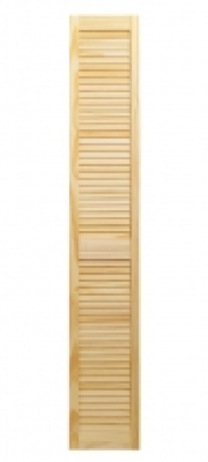 Wickes  Wickes Pine Closed Internal Louvre Door - 1829 x 305mm