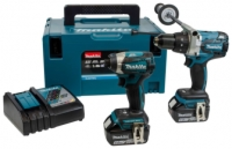 Wickes  Makita DLX2176TJ 18V LXT 2 X 5.0Ah Brushless Cordless Combi 