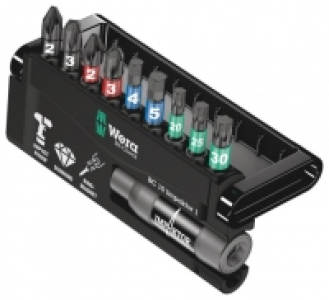 Wera PZ2 10 Piece Bit Set Bit-Check Impaktor 1 TriTorsion Lo