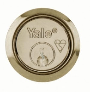 Wickes  Yale P-X52KP-PB British Standard Rim Cylinder Lock - Brass