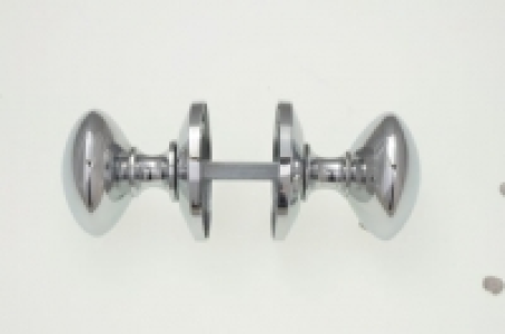 Wickes Victorian Mortice Door Knobs Set - Chrome 1 Pair