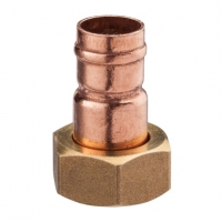 Wickes  Primaflow Copper Solder Ring Straight Tap Connector - 3/4in 