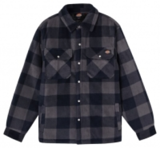 Dickies Blue & Black Portland Checked Padded Shirt - M