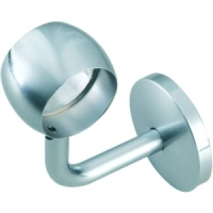 Wickes  Rothley Handrail Connecting Wall Bracket - Chrome