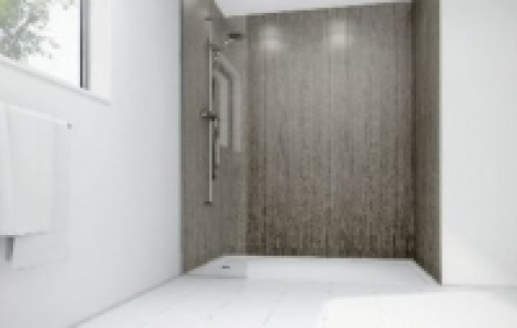 Mermaid Milanese Stone Laminate Single Shower Panel 2400mm x