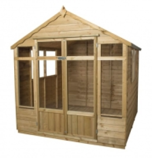 Forest Garden Oakley 7 x 7ft Double Door Summer House with A