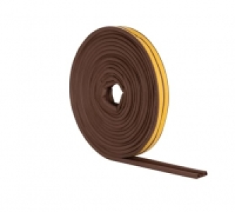 Wickes 10m P Profile Rubber Draught Seal - Brown