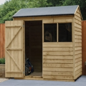 Forest Garden 6 x 4ft Overlap Reverse Apex Pressure Treated