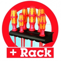 Wickes  Wera VDE 7 Piece Screwdriver Set with Rack